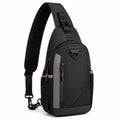 Borsa a tracolla 18x8x32 cm in tessuto nero per uso quotidiano con tasche