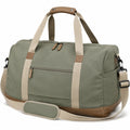 Borsa da viaggio 50 x 25 x 30 cm in tessuto verde con tracolla regolabile stile sportivo
