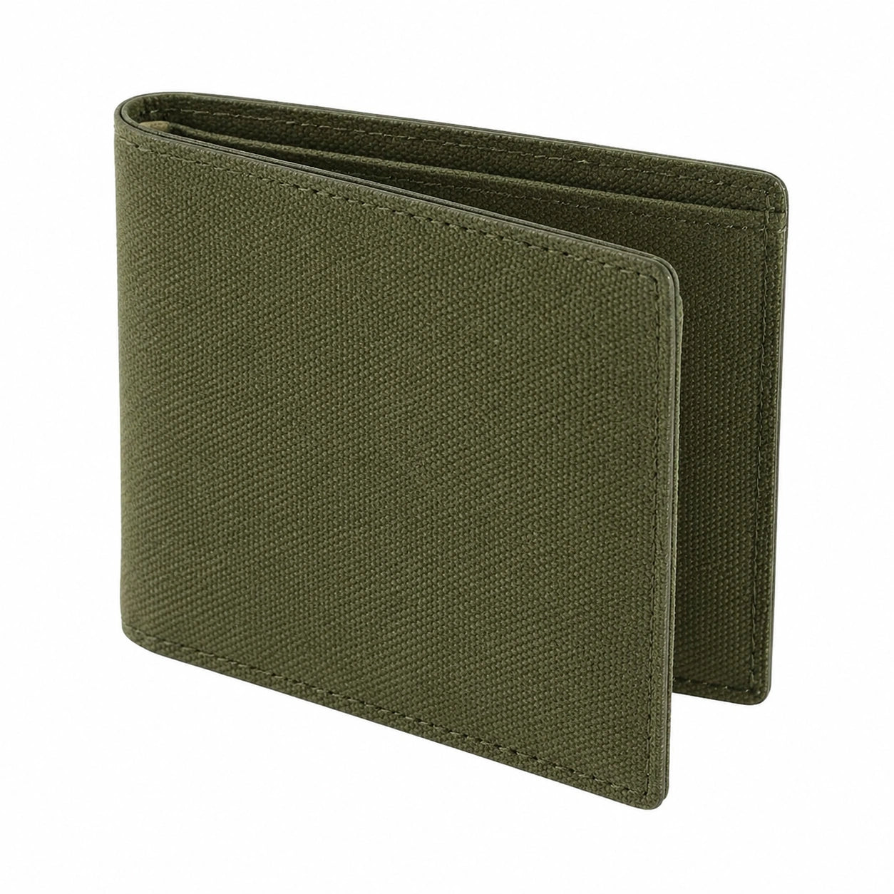 Portafoglio pieghevole 11.5 x 9.5 x 1.5 cm in tessuto verde per uso quotidiano