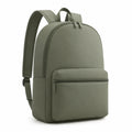 Zaino 30 x 14 x 42 cm in materiale sintetico verde oliva per uso quotidiano dal design minimalista